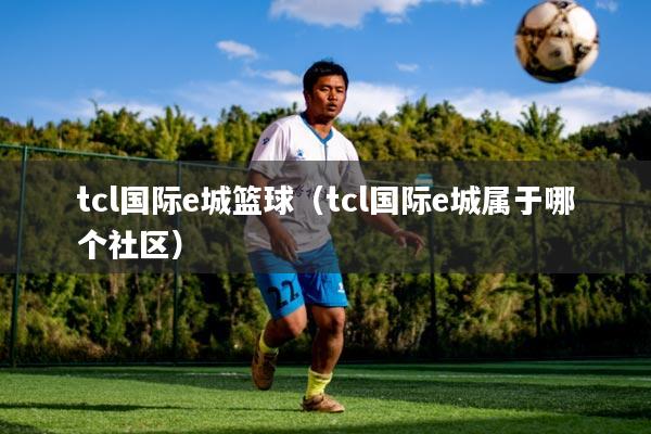 tcl国际e城篮球（tcl国际e城属于哪个社区）