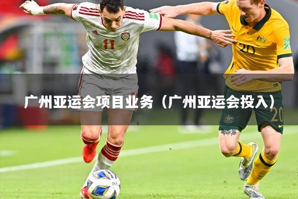 广州亚运会项目业务(广州亚运会投入)